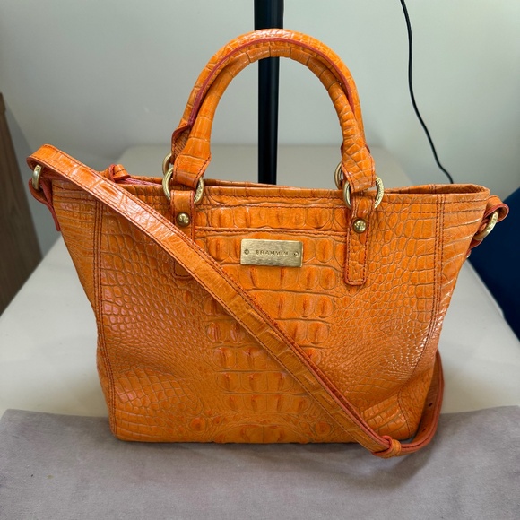Brahmin Croco Embossed Mini Arno Tote - Picture 1 of 13